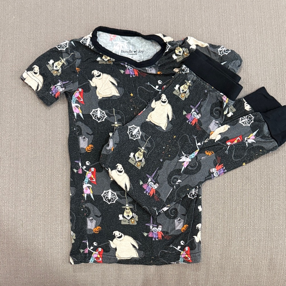 Bundle of Joy Nightmare before Christmas 3t bamboo pajamas